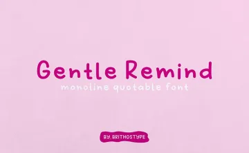 Gentle Remind Font