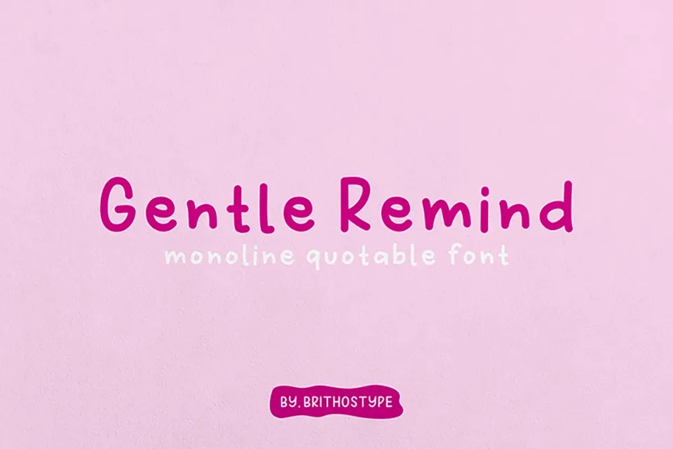 Gentle Remind Font