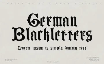 German Blackletters 15th c. Font