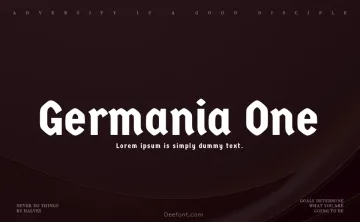 Germania One Font Family