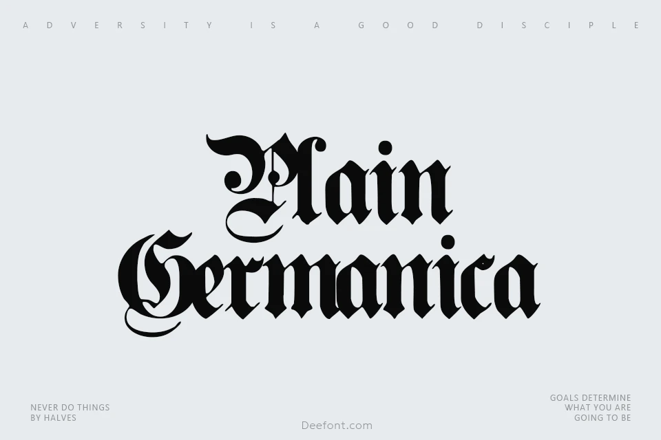 Germanica Family Font Family