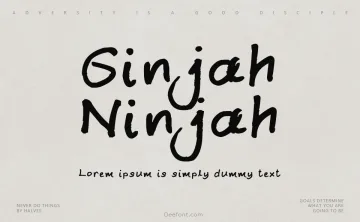 Ginjah Ninjah Font