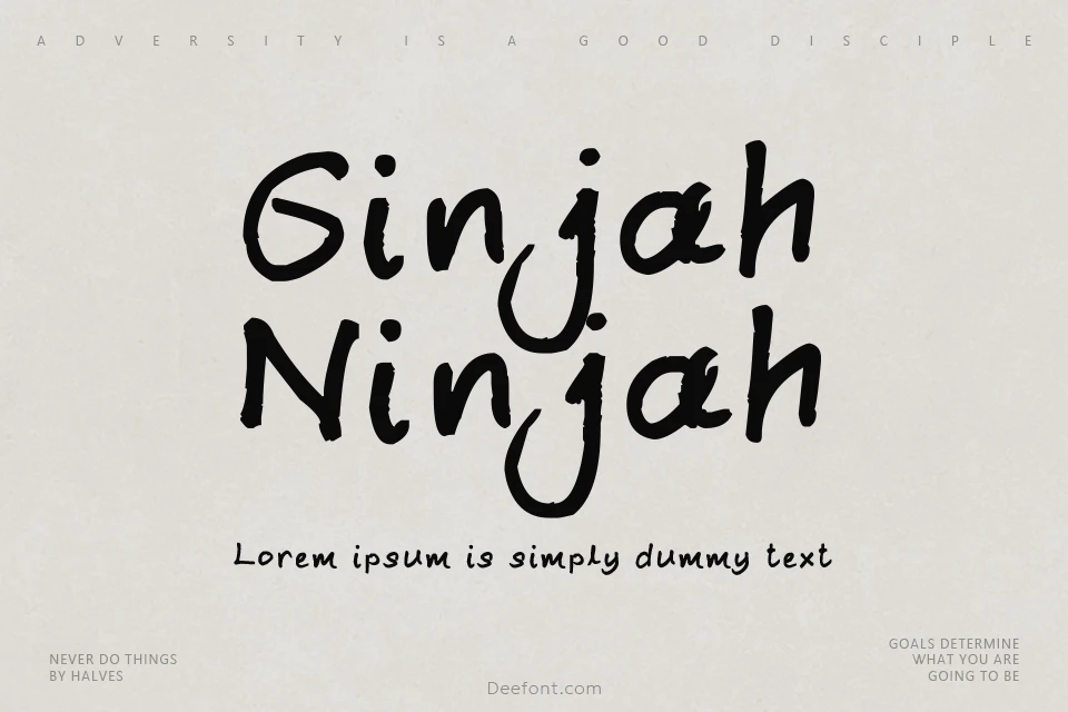 Ginjah Ninjah Font