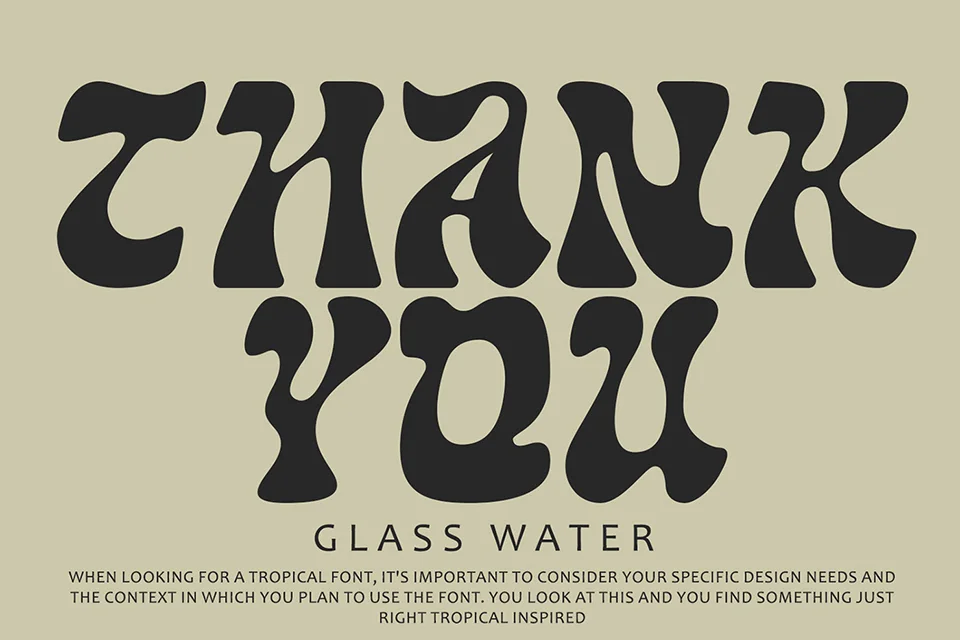 Glass Water typeface