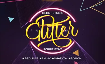 Glitter Script Font