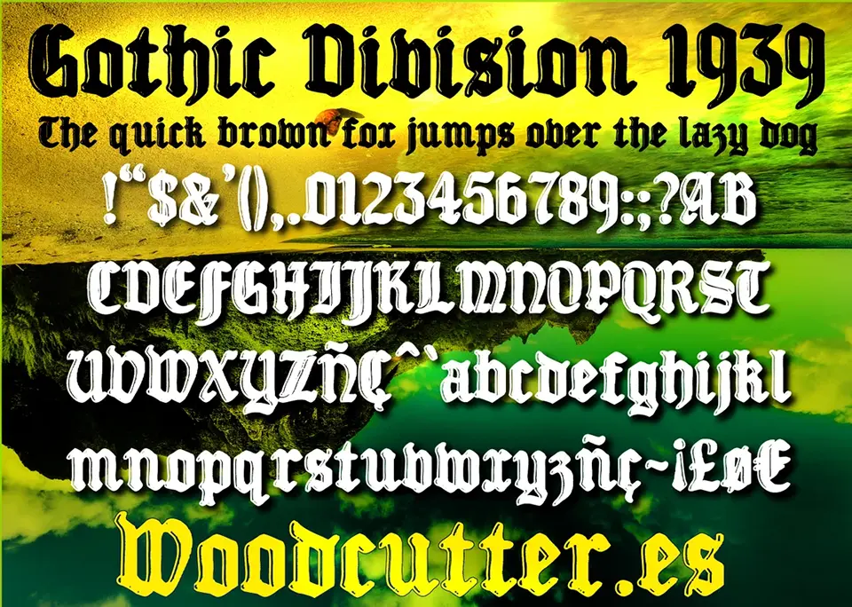 Gothic Division 1939 Font - Free Download & Preview | Deefont