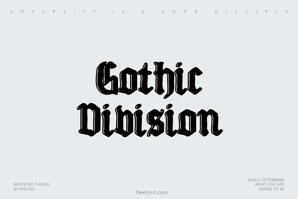 Gothic Division 1939 Font - Free Download & Preview | Deefont