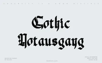 Gothic Notausgang Font