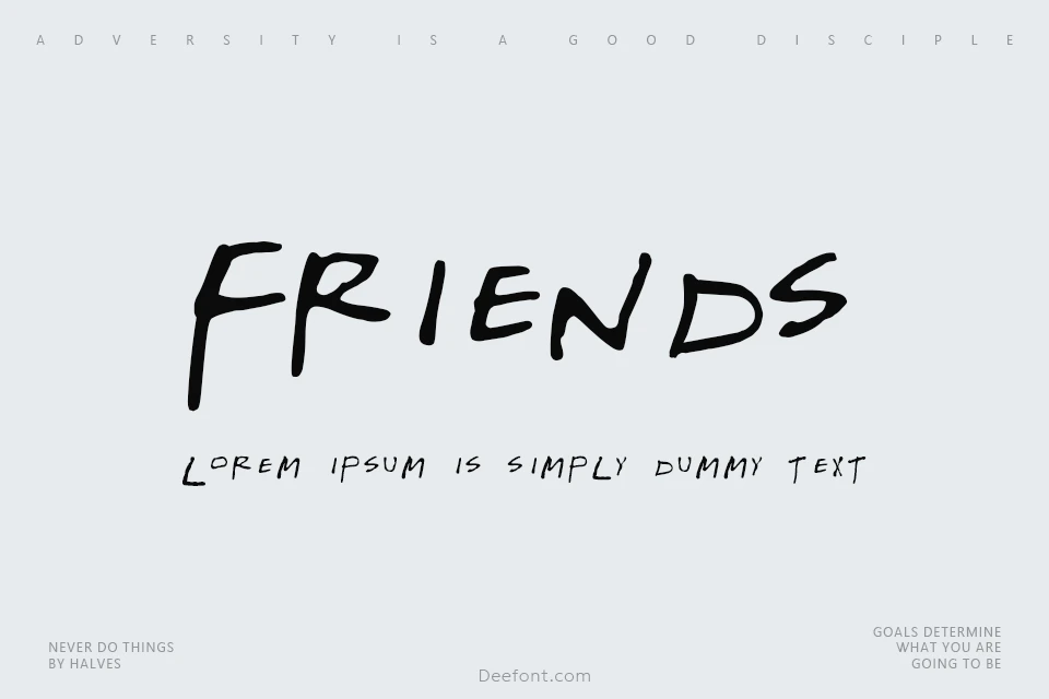 Gregor Miller's Friends Font