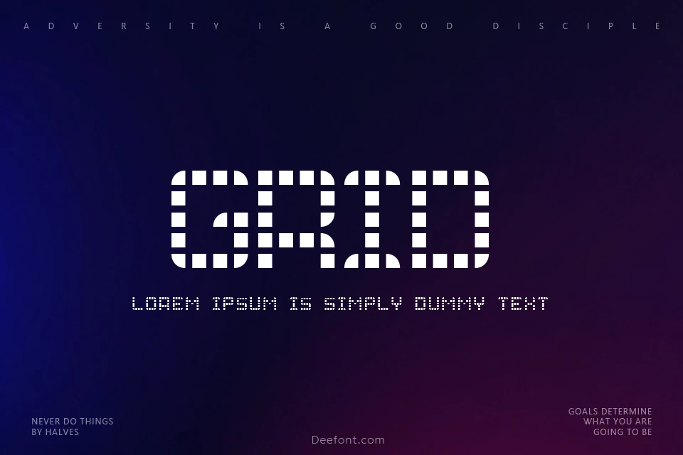 Grid Font