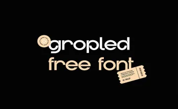 Gropled Font