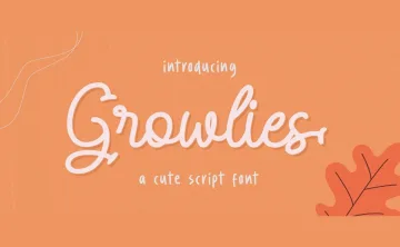 Growlies Font