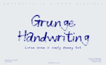 Grunge Handwriting Font