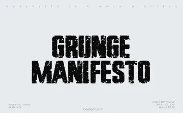 Grunge Manifesto Font