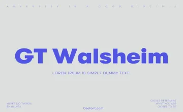 GT Walsheim Font Family