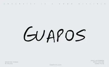 Guapos Font