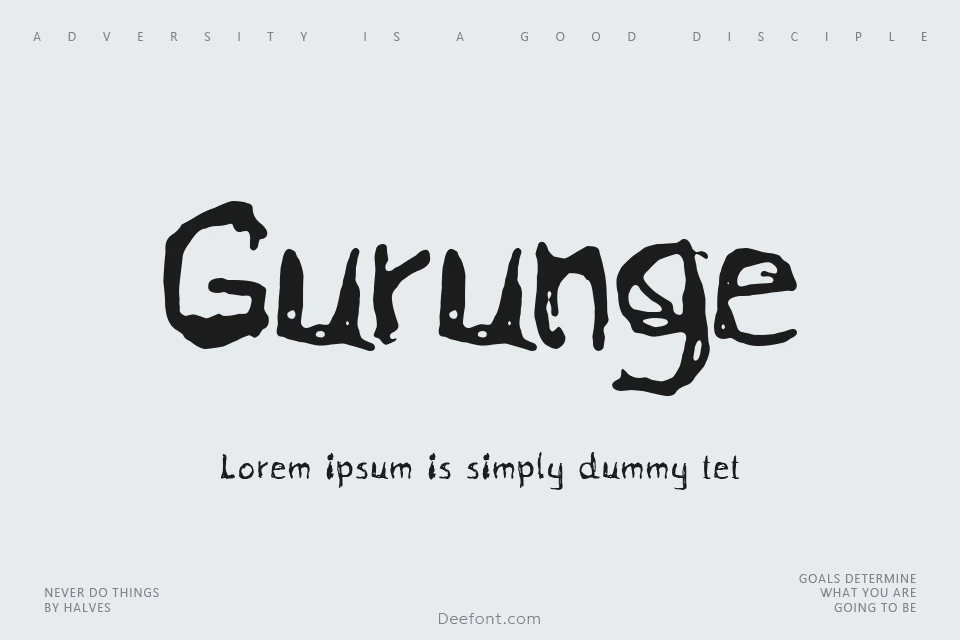 Gurunge Font