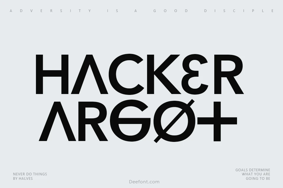 Hacker Argot Font