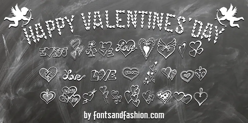 Happy Valentine's Day Font