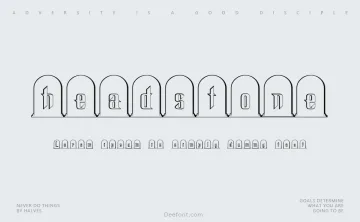 Headstone Font