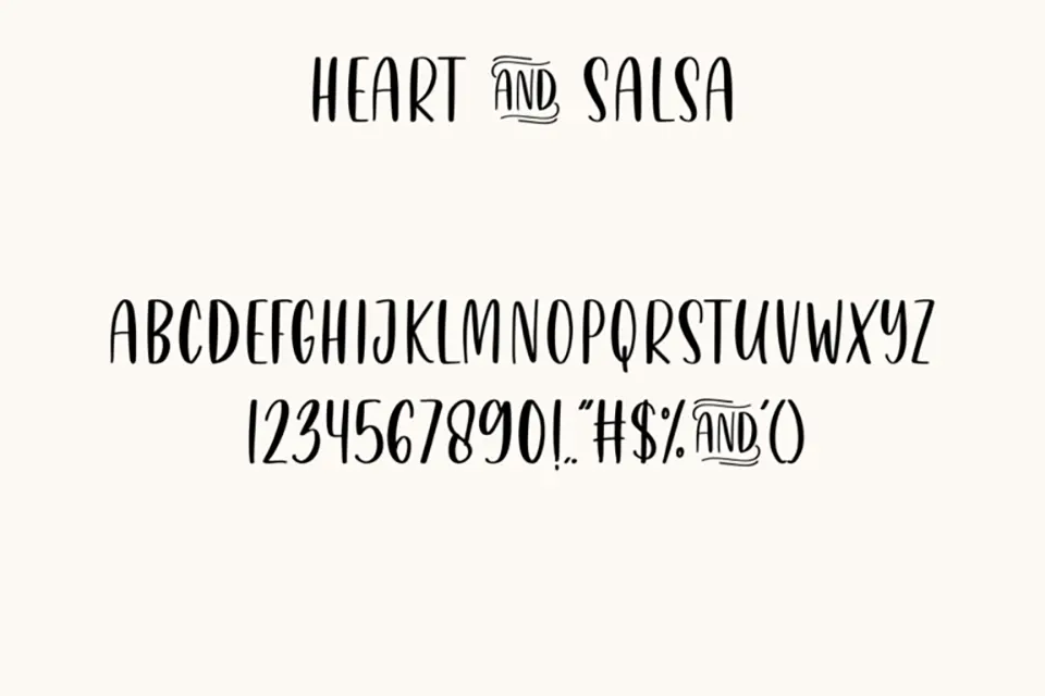 Heart & Salsa Font