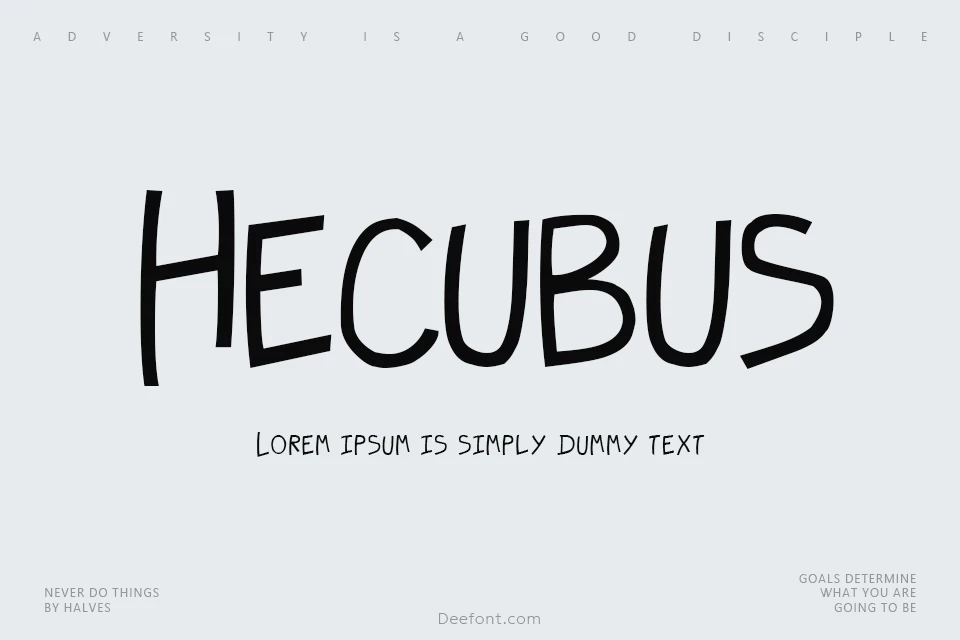 Hecubus Font