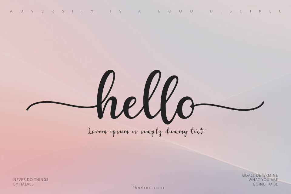 Hello Font