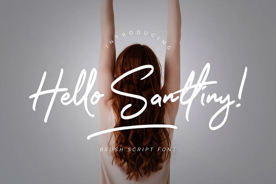 hello santtiny font download