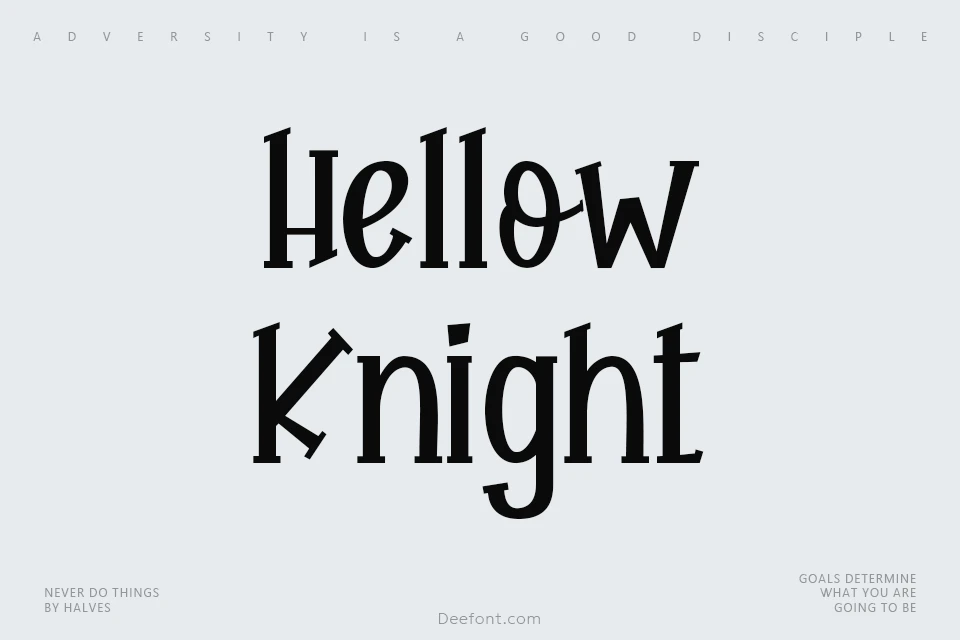 Hellow Knight Font