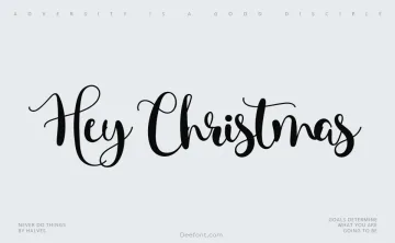 Hey Christmas Font