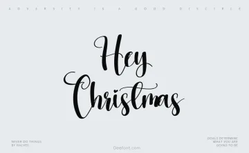 Hey Christmas Script Font