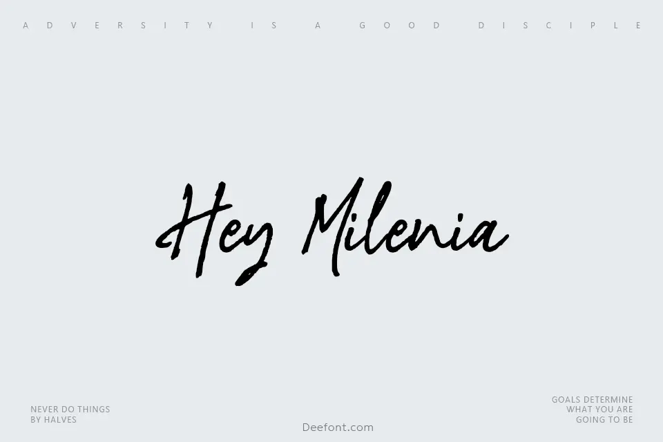 Hey Milenia Font
