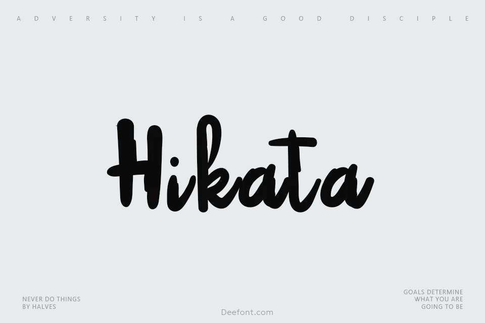 Hikata Font