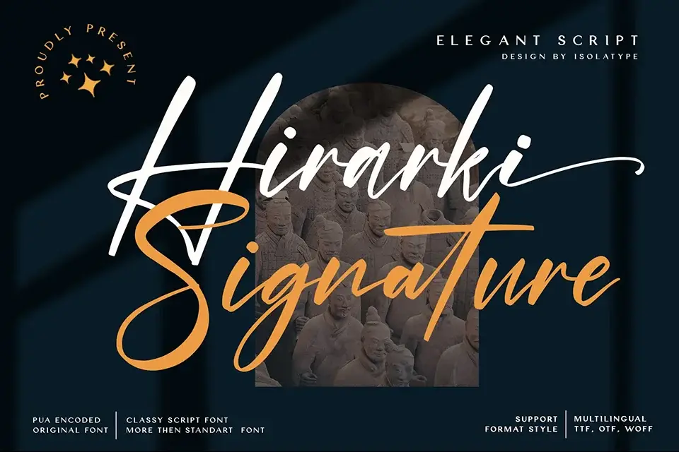 Hirarki Signature Font