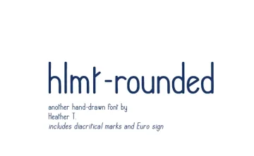 Hlmt Rounded Font