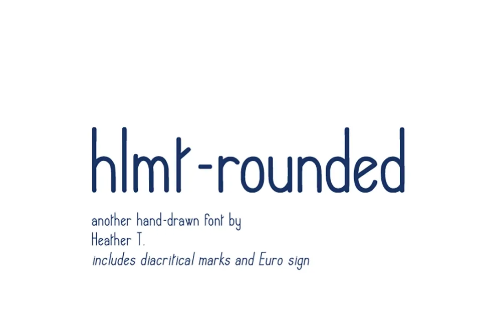 Hlmt Rounded Font