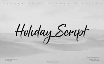 Holiday Script Font