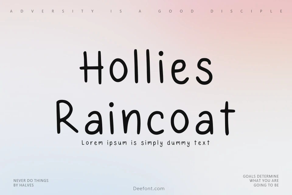 Hollies Raincoat Font