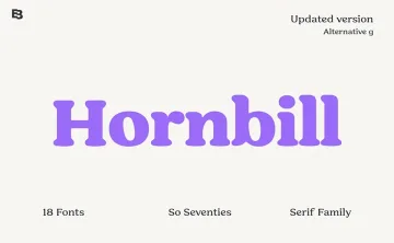 Hornbill Font Family