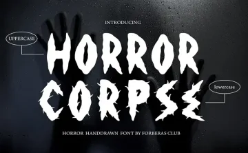 Horror Corpse Font