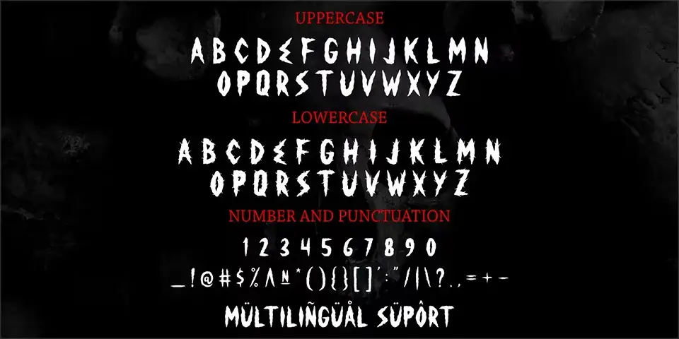 Horror Corpse Font