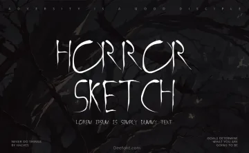 Horror Sketch Font