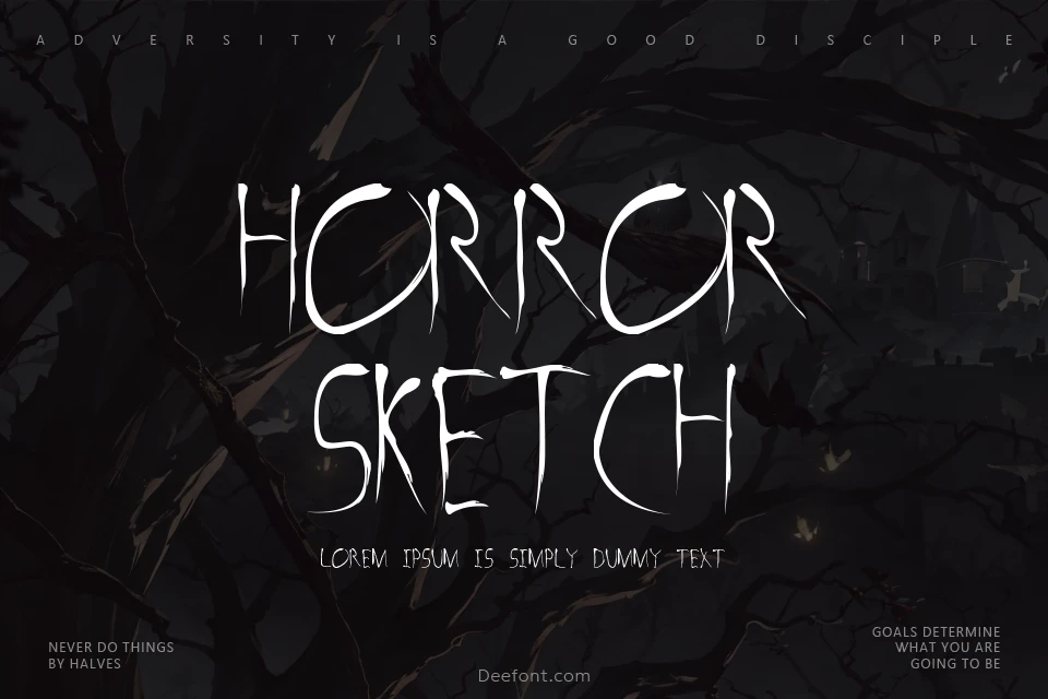 Horror Sketch Font