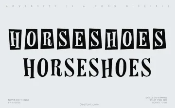 Horseshoes Font