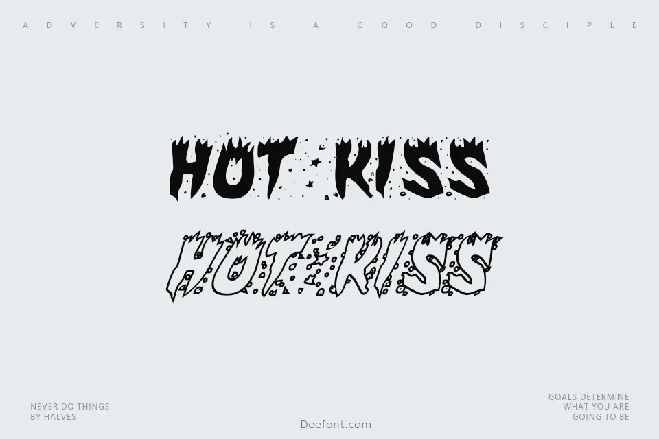 Hot Kiss Font Family