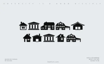 House Icons Font