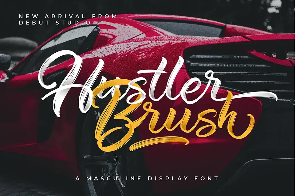 Hustler Brush Font