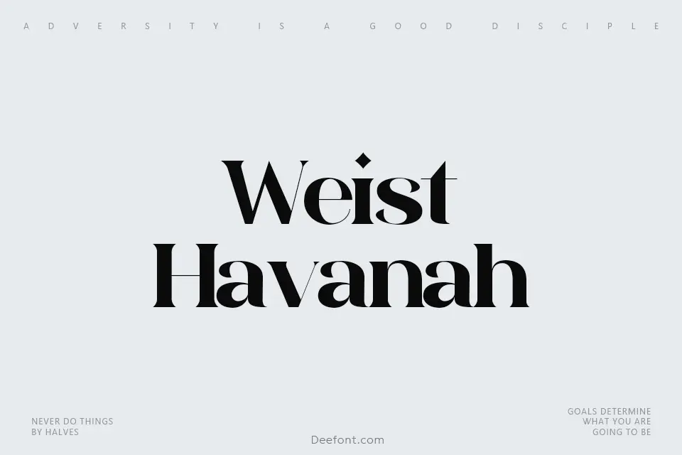 HV Weist Havanah Font