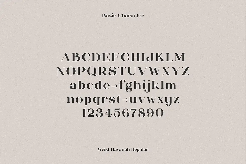 HV Weist Havanah Font