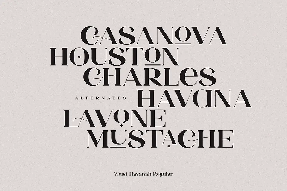 HV Weist Havanah Font